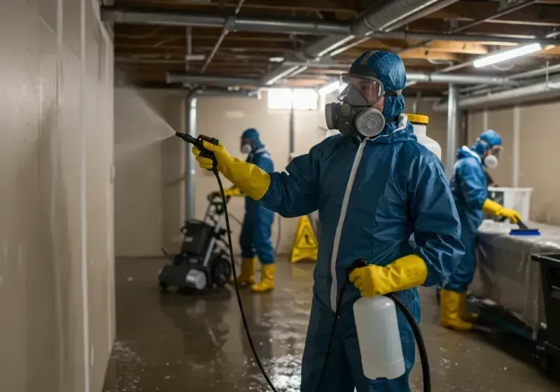 Basement Sanitization and Antimicrobial Treatment process in Piney, AR